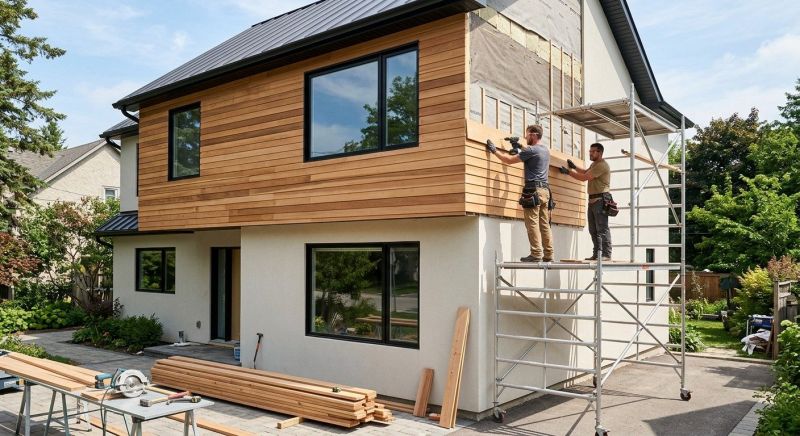 Faux Wood Siding Installation in Stamford, CT